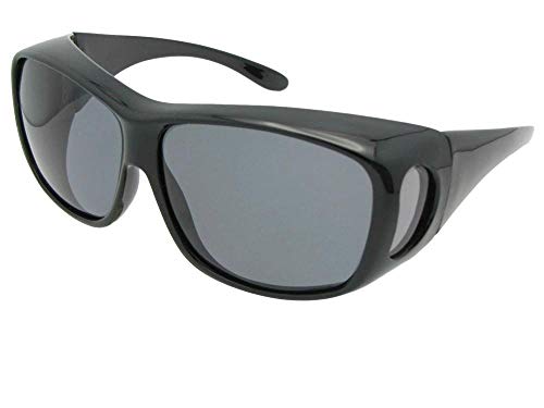 Large Wrap Around Polarized Fit Over Sunglasses For Men And Women With Side Shields F15