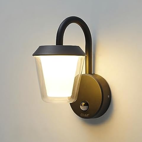 CELAVY PIR Outdoor Wall Light with Sensor Cover