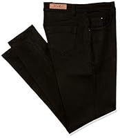 SLVETE Plus Women's Denim Stretchable High Waist Jeans (1393SVPLS, Black, 38)