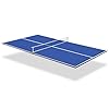Ping pong table top 84 foldable ping pong table topper for pool table indoor outdoor mid size table tennis conversion top with net premium foam padding lightweight and portable  urban country home decor
