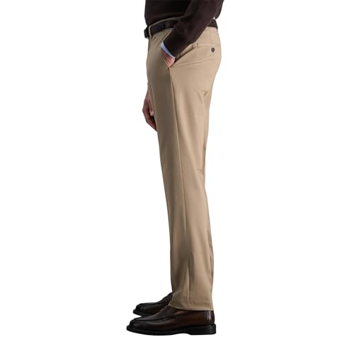 Haggar Men's Premium No Iron Khaki Slim Fit Flat Front Casual Pant2