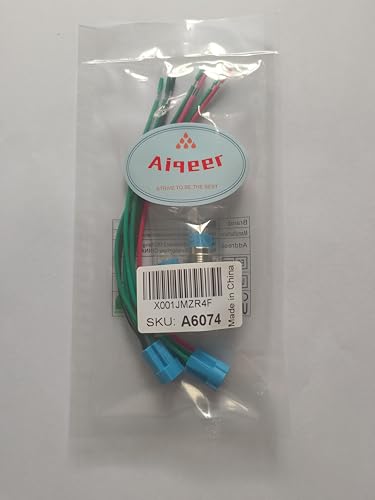 Aiqeer 2 Pezzi 12 mm Interruttore a Pulsante