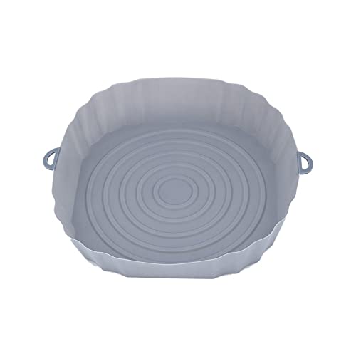 Trafagala - Doublure en silicone pour friteuse à air comprimé - Panier rond réutilisable - Anti-adhésif résistant à la chaleur - Accessoire pour micro-ondes et cuisine Cover