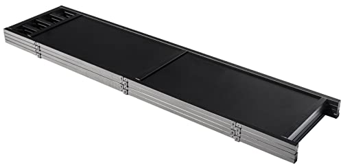 Legacy Decor 4 Panels Solid Wood Privacy Screen Room Divider Black Finish 5.6’ Tall #TOP4