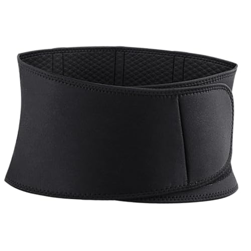 Mikikit Men's Waist Trainer for Men Women Sports Support Belt Abdominal Binder Back Wrap Postpartum Belly Wrap for Women Black