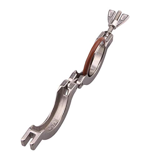 Image of DERNORD Wing Nut Clamp Flange Quick Clamp Stainless Steel 304 with Centering O-Ring (KF-40)