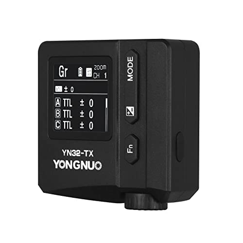 YONGNUO YN32-TX Funk-Blitzsender Trigger für Sony, HSS TTL 2.4G Trigger System, kompatibel mit Sony MI Blitzschuh-Kameras