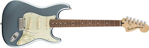 Fender 0147300362 Deluxe Roadhouse Stratocaster Guitare électrique en palissandre Bleu glace Mystique - Les Beatles, Paul McCartney, John Lennon, RIngo Starr, George Harrison Fender 0147300362 Deluxe Roadhouse Stratocaster Guitare électrique en palissandre Bleu glace Mystique
