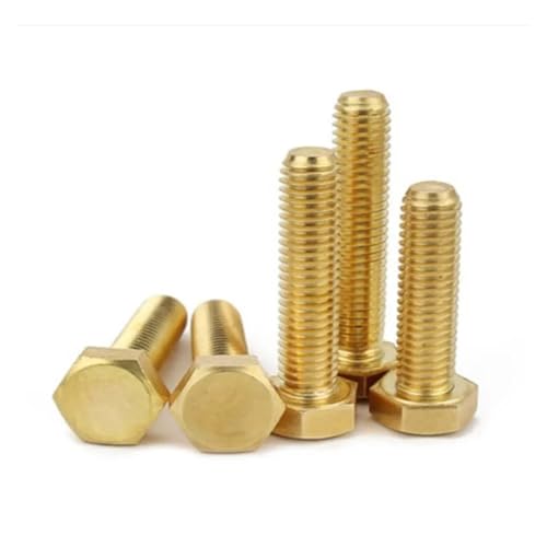 5`20 M3 M4 M5 M6 DIN933 XeXX`[Zp{g304X`[iƐ^JZp{gtj(Brass material,8mm,M3 20pcs)