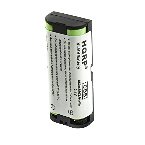 HQRP Phone Battery Compatible with Panasonic HHR-P105 KX-242 KX-2420 KX-TG2420B KX-TG2420W KX-TG2421W KX-TG2422W KX-TG2432PK KX-TG2632PK KX-TGA570S KX-TGA571S Cordless Telephone