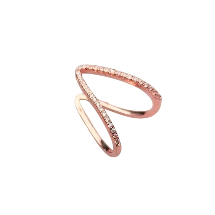 Image of SALTY Anti Tarnish Finger Ring for Women | Adjustable Fancy Jewellery Design | Fashion Accessories for Girls | Minimal Jewelry | Gift for Diwali, Christmas, Marriage, Birthday