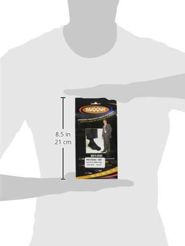 Image of MAXAR Men's Trouser Support Socks (23-30 mmHg) Black, XLarge, 2 Count