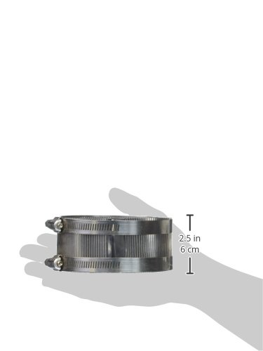 Image of Eastman 4 Inch x 2 Inch No-Hub Coupling with Stainless Steel Clamps, 43419