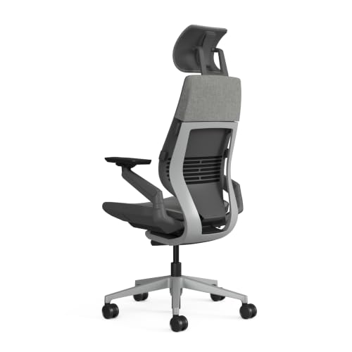 Image of Steelcase Gesture Office Chair - Ergonomic Work Chair with Wheels for Carpet - Comfortable Office Chair - Intuitive-to-Adjust Chairs for Desk - 360-Degree Arms (Otto Iron - HR)