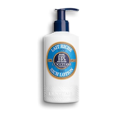 L'OCCITANE Moisturizing 15% Shea Butter Body Rich Lotion: Nourish and Comfort, Protect From Dryness, Sensitive-Skin and Family Friendly, 8.4 Fl Oz Cover