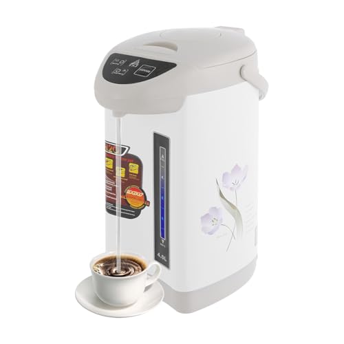 Dispenser per acqua calda, bollitore per vin brulé, 4 l, in acciaio inox, con...