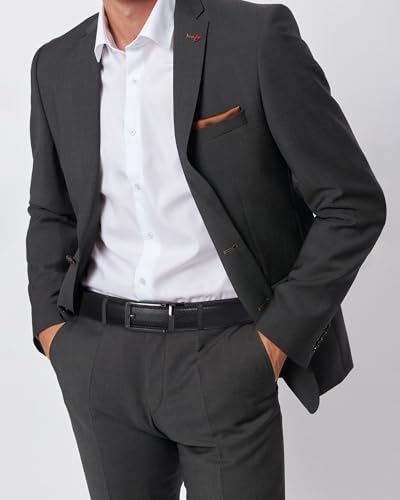 WELROG Mens Belt Leather Ratchet Belt For Men Dress and Casual Adjustable with Click Sliding Buckle2