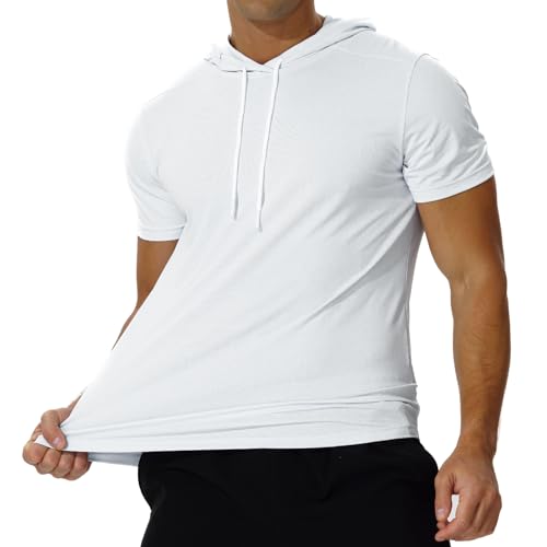 Rashguard de course à pied et pêche blanc pour homme taille M