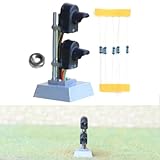 2 Target Ground Zwerg Suchscheinwerfer Signal im HO Maßstab für Eisenbahnmodellierung