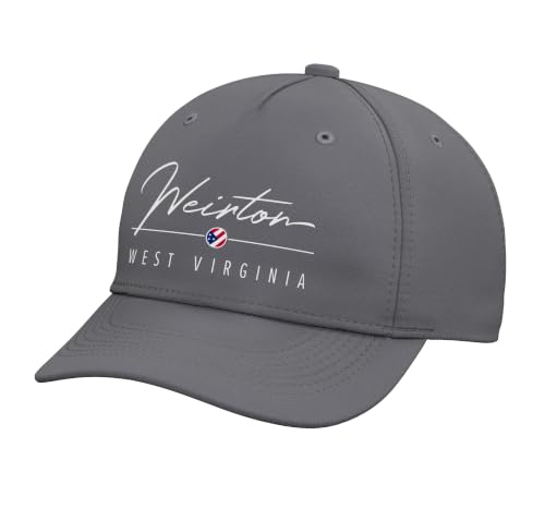 Weirton West Virginia (WV) Adjustable Printed Baseball Hat, Slate Grey