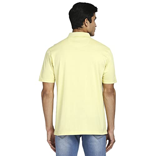 Image of Colorplus Cotton Regular Fit Medium Green T-Shirt for Men