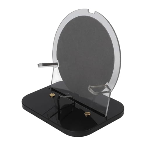 Lawnoval Schreibtisch-Lautsprecherständer aus Acryl mit Kissen für Bang & Olufsen Beosound A1 2nd Gen und Beoplay A1, Schwarz