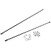 1932-36 Fits Ford Black Radiator Support Rod Kit with Brackets