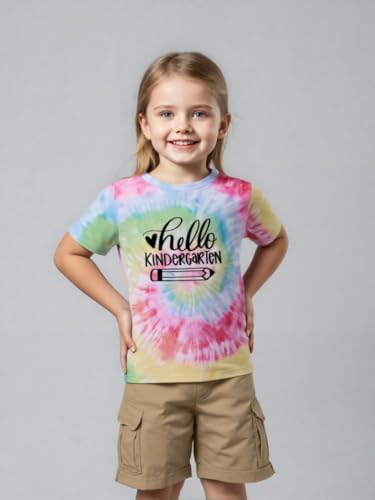Image of First Day of Kindergarten Shirt First Day of School Gifts for Kids Kindergarten Shirts for Girls T-Shirt Top