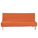 Funda para Sofá Sin Brazos Elástica, Fundas De Clic Clac 3 Plazas, Fundas De Futones, Fundas De Sofa Cama Sin Reposabrazos (Naranja)