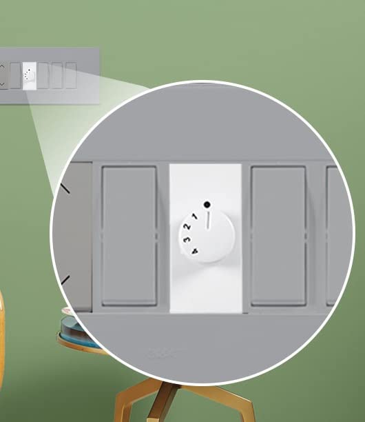 Image of ERH India 1 Pc Fan Regulator for Ceiling Fans with Knob Speed Controller Potentiometer 220v-240v AC for Educational Institutions, Industrial Applications, Offices and Workplaces etc.