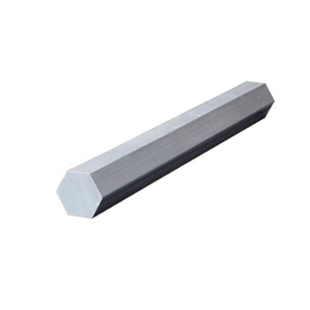 Varilla de aluminio y metal. Varilla hexagonal de aleación aluminio 6061, longitud 100, 200 y 300 mm, soldable for construcción, 1 unidad