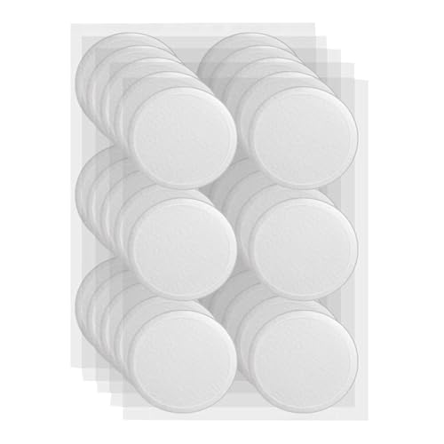 30Pcs Mushroom Growing Filter Patches - 2mm Thick Self Adhesive 7.5cm Air Exchange Disc - Replacement Ventilation Sticker For Spawn Bags Fruiting Chamber - Cotton Polyester