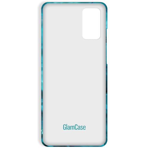 Coque Samsung S20 Plus bleu sarcelle avec imprimé marbre abstrait - 6
