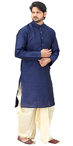 Image of Om Shubh Mangalam Men's Silk Ethnic Wear Dhoti Kurta Set For Wedding