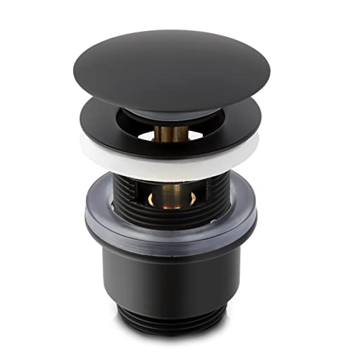 Tapón De Lavabo Universal Click Clack – De Cobre, Resistente Al Óxido, Fácil De Limpiar, Tamaño Estándar G1 1/4