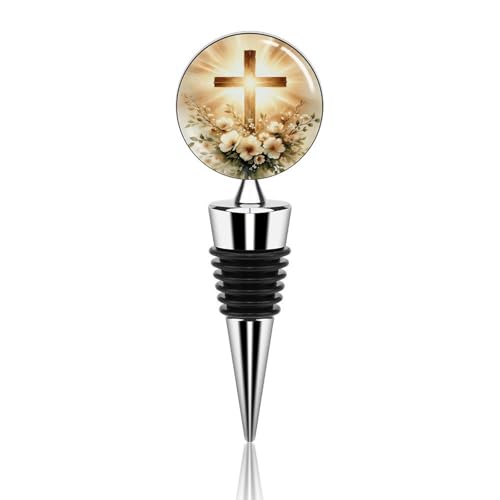 Jesus Christ Cross Wine Stopper, Party Bottle Plug Reusable