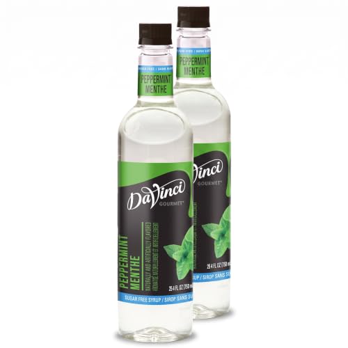 DaVinci Gourmet Sugar-Free Peppermint Syrup, 25.4 Fluid Ounces (Pack of 2)