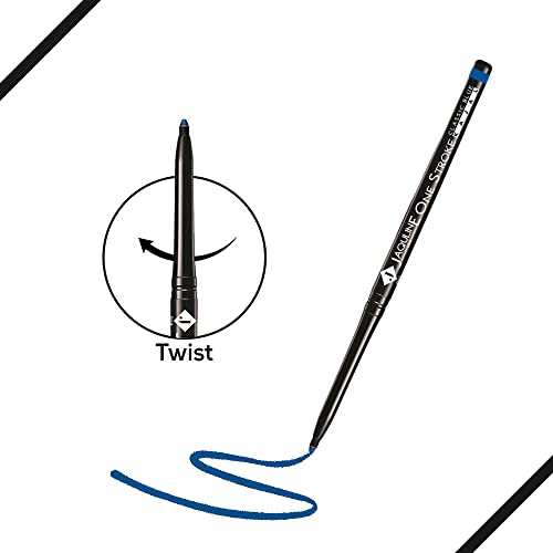 Image of JAQULINE USA One Stroke Blue Kajal for Women Waterproof & Smudge-Proof | 12Hr Long Stay | Vibrant Blue | Lightweight | One Stroke Application | Easy Twist Format - 35g