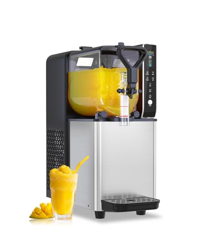 Slushy Machine for Home, 0.8 Gallons Margarita Machine for Slushy Daiquiri Lemon Lime Slush, No Ice Needed, Slushie Machine with LED Light for Party Gift
