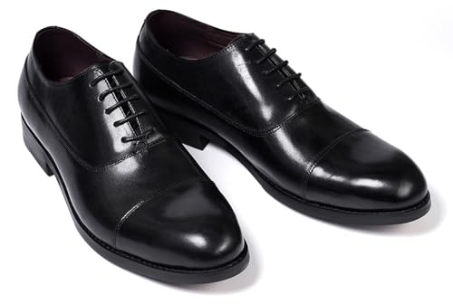 Santimon Mens Dress Shoes Formal Oxfords Suit Shoes Fashion Modern Genunie Leather Crocodile Texture Derby Prom Wedding Business Causal Tuxedo Shoes for Men3