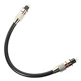 FUNNETOYU 0.2m Optisches Audiokabel Digitale Verbindung Für Tv Soundbar Und Heimkino Flexibles Design Goldplattierter Stecker Hohe Haltbarkeit Und Zuverlässigkeit