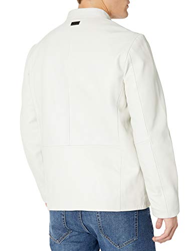 Image of DKNY Men's Modern Lamb Leather Racer Jacket