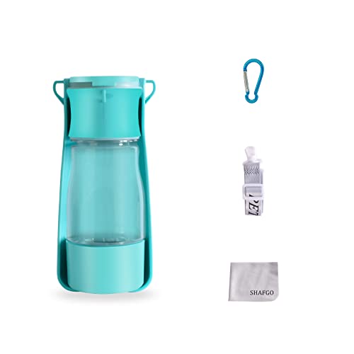 Portable Dog Water Bottle Shafgo 2 In 1 Puppy Travel Water Dispenser No Spill For Walking Dishwasher Safe #TOP1