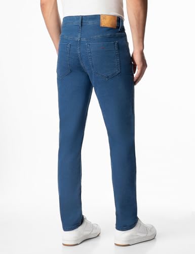 Image of INKD Men's Regular Fit Jeans - Mid-Rise | Cotton Blend | Classic Styling | Contrast Stitch | Stretchable Fabric | Classic 5 Pocket Styling (Available in Plus Sizes)