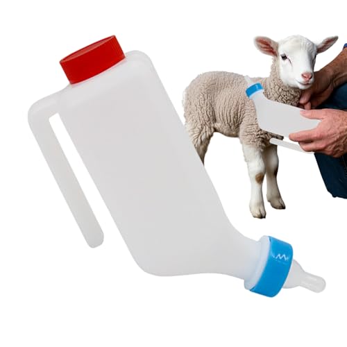 CGACCSD Biberones de alimentación para Cabras - Biberón de alimentación Graduado para Cordero - Material versátil 800 ml para la cría de Ganado pequeño Oveja, Cachorro de Animales jóvenes