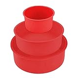 El paquete incluye: un total de 3 juegos de moldes para pasteles, incluido un molde para hornear redondo de 4 pulgadas en , 6 pulgadas en 8 pulgadas en , que puede satisfacer sus diferentes necesidades.