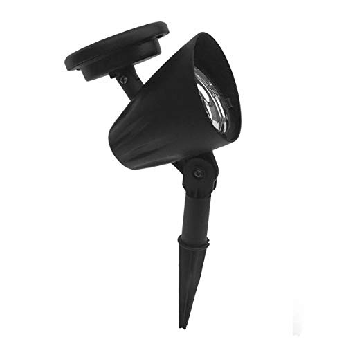 Kit 2 - Luminária Solar Spot Refletor LED Verde com Espeto de Jardim