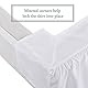 Bed Maker’s Never Lift Your Mattress Mikrofaser-Bettrock, gerafft, gerüscht, klassisch, 35,6 cm Länge, Queensize, Weiß