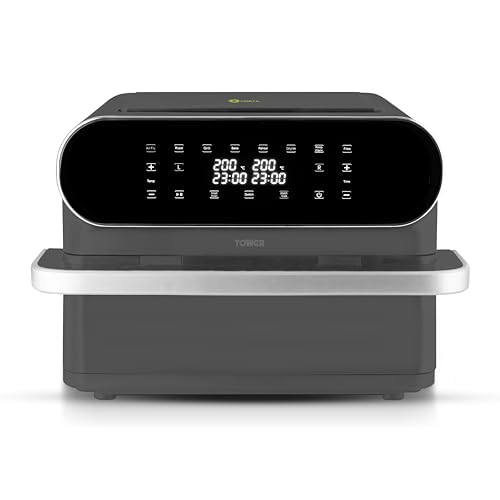 Tower Flexi-Drawer Air Fryer Vortx Cooking 8 Presets Graphite T17202
