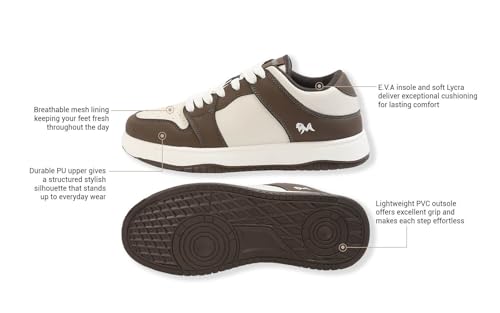 Image of Neeman's The Hip Hep Sneakers for Men | Crafted with a PU Upper, Comfortable & Flexible Sole Lightweight Traction and Durability